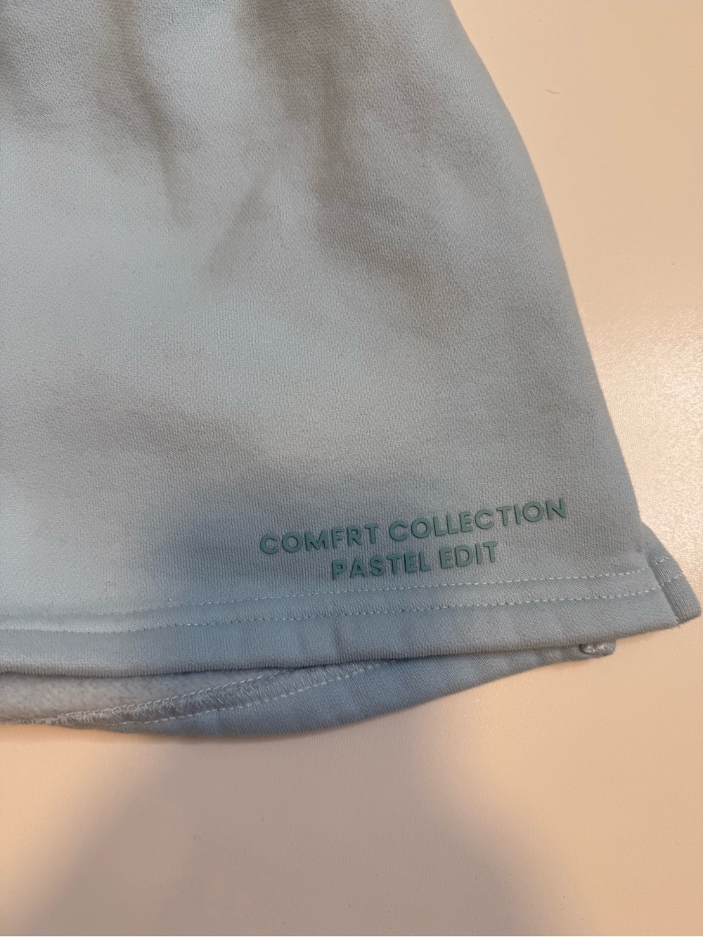 Comfrt Collection Pastel Edit Fleece Lounge Shorts Blue Size Small - Picture 3 of 10